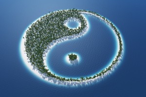 Yin und Yang - Insel Konzept 3